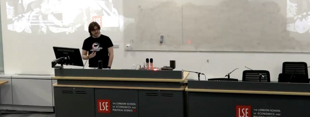 Albert C. Cano lecturing on IR205 International Security at LSE